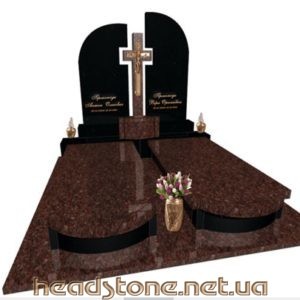 Пам’ятник з граніту виготовлення Львів подвійний,3Dмоделі памятника надмогильного,Бронзова фурнітура для пам’ятника гранітного,Ритуальна скульптура надмогильна