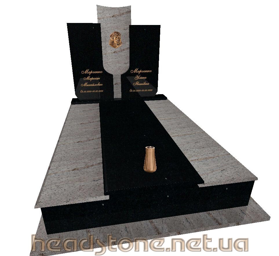 виготовлення пам’ятника надмогильний подвійний 3d проекти памятників Декор для пам’ятника Латунні та бронзові вироби на пам’ятник накладний хрестик на памятник